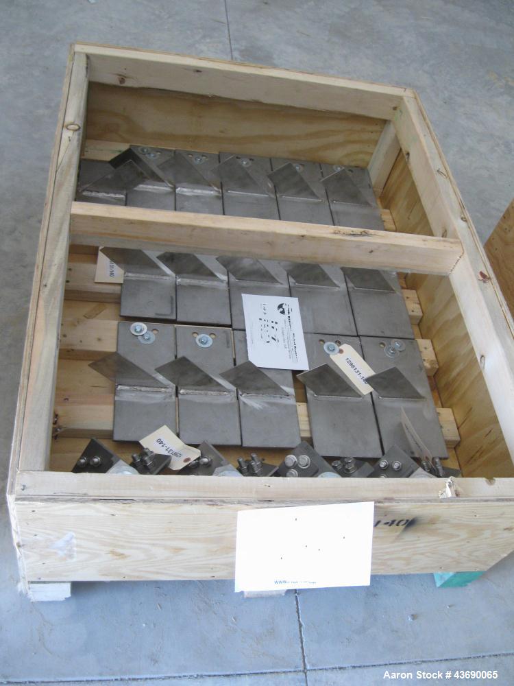 Used Unused Lot Of Agitator Parts Consisting of hubs, and blades. OAD 38"L X 38"W X 18"T. .