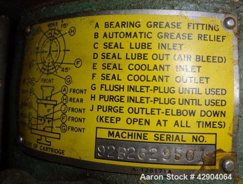 Used Lightnin Agitator Shaft, 316 Stainless Steel. Approximate 2-1/2" diameter x 114" long. (2) 3 Blade bolt on turbines. Approximate 6-1/4" Diameter 10 bolt hole mounting flange on approximate 1-3/4...