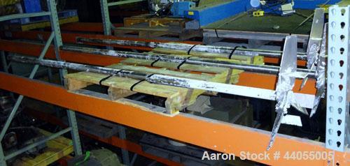 Used Lightnin 2” Diameter x Approximately 114” Long 316 Stainless Steel Keyed Shaft. (1) 25” Diameter 3 bolt on blade pitched turbine.