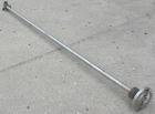Used Agitator Shaft, 316 Stainless Steel. 1'' Diameter x 62-3/4'' long shaft with a 3'' diameter plastic impeller. 4-3/4'' O.D. (4) 1/2'' diameter hole mounting flange on approximate 2-5/8'' centers