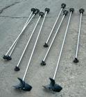 Used Agitator Shaft, 316 Stainless Steel.  1