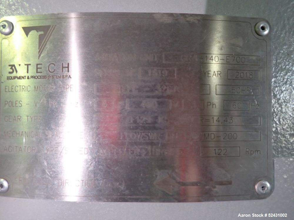Unused Industrial Mixer 3V Tech Pedestal Designed for Model PL Series Reactors