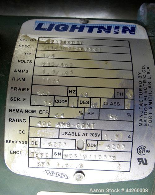Used- Lightnin Clamp On Agitator, Model EV5P25
