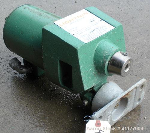 Used- Lightnin Top Entering Agitator, Model NDO-25. Requires a shaft, prop. Driven by a 1/4 hp, 3/60/230/460 volt, 1725 rpm ...