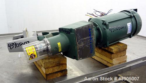 Used Lightnin Clamp-On Agitator, Model X1P300.  Clockwise rotation, shaft speed 1725 rpm.  Set up for a 1" diameter shaft (not included).  Driven by a 3 hp, 3/60 to 90 hz, 230/460 volt, 1760 rpm XP i...