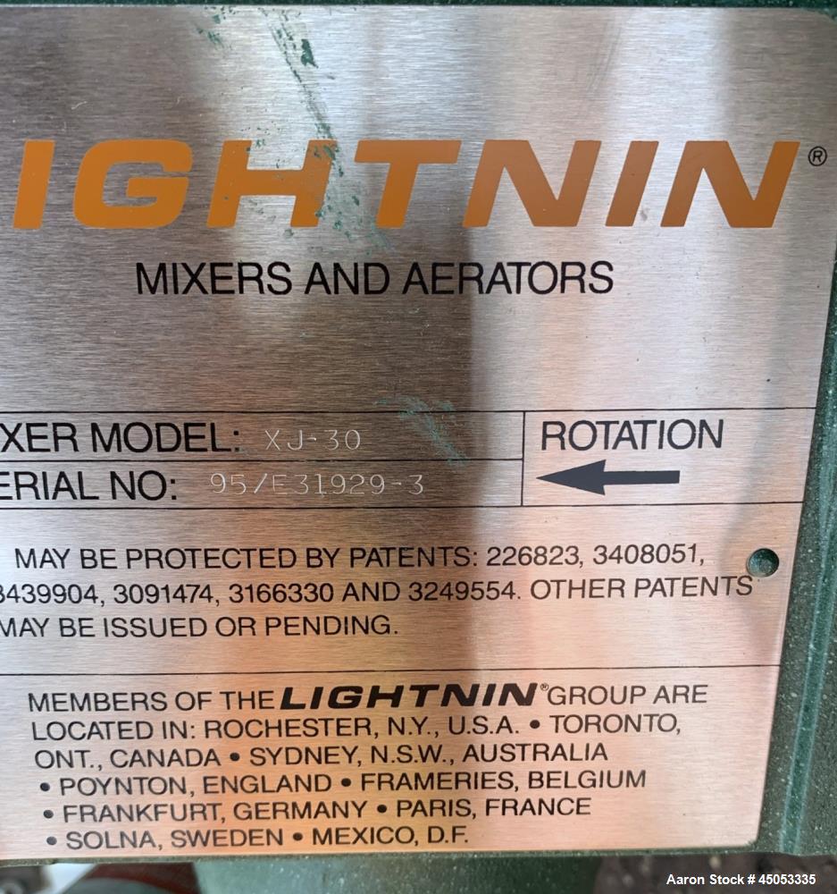 Lightnin Model XD-30 Agitator with Stainless Steel Shaft