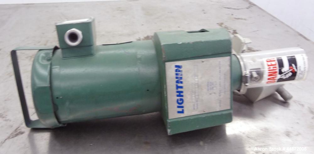 Used Lightnin Clamp-On Agitator, Model XJ-65.  0.65 Hp, 1/60/230/460 volt, 1740 rpm motor.  Requires an approximately 5/8" diameter shaft.