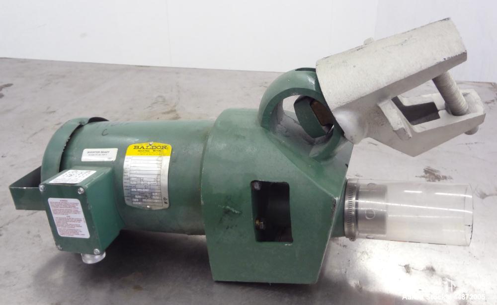 Used Lightnin Clamp-On Agitator, Model XJ-65.  0.65 Hp, 1/60/230/460 volt, 1740 rpm motor.  Requires an approximately 5/8" diameter shaft.