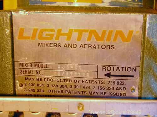 Used- Lightnin Top Entering Agitator, Model XJC-30