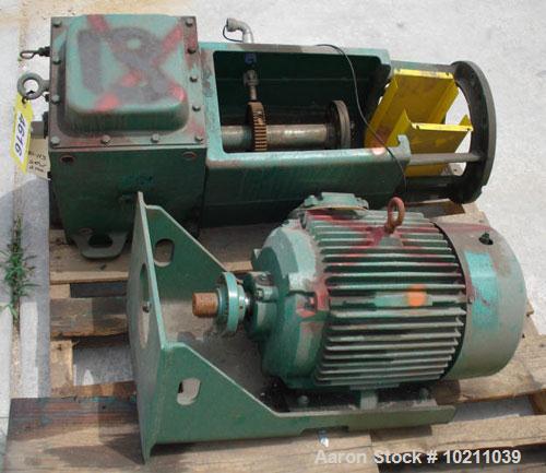 Used Lightnin Mixer Model 72-S-15.  Drive ratio 6.43. Output rpm 272.0. Recommended motor is 15 hp. Reliance Electric 15 hp, 230/460 volt, 1750 rpm, 60 Hz, 1.0 Service Factor, 254T frame. Electrical ...