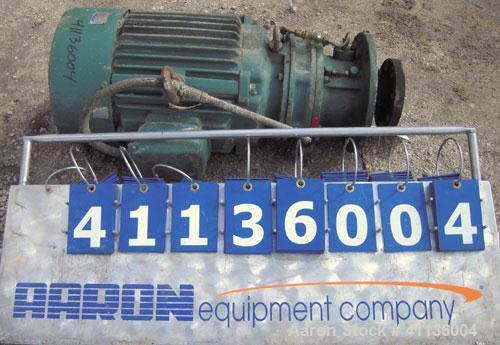 Used- Sumitomo Flange Mount Agitator, Model CVVM20416HYBAV15. Ratio 15 to 1, output 117 rpm. Driven by a 20 hp, 3/60/230/460...