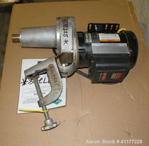Used U.S. Best Clamp On Agitator, Model ABT1V. Driven by a 1 hp, 1/60/115 volt, 1725 rpm motor. Includes a Franklin IMDS motor drive. Requires shaft.