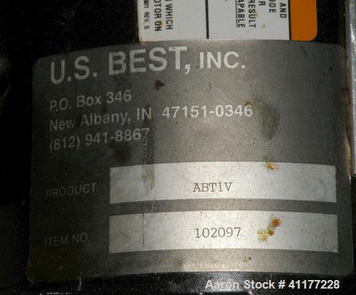 Used U.S. Best Clamp On Agitator, Model ABT1V. Driven by a 1 hp, 1/60/115 volt, 1725 rpm motor. Includes a Franklin IMDS motor drive. Requires shaft.