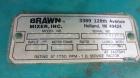 Used Brawn Fixed Mount, Open Tank Design Agitator, Model BGMF 150