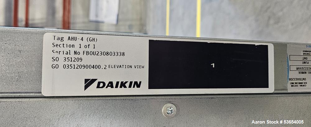 Daikin Air Handling Unit with DX Cooling and Associated Condensing Unit