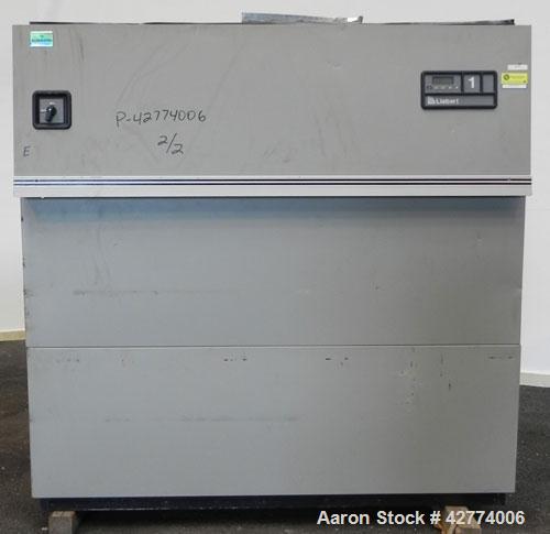 Used Liebert Deluxe System 3, 10 Ton Temperature Control System Consisting Of: (1) Liebert Model VH125AUCAEI indoor unit with evaporator coil and compressor unloaders. (1) Liebert rooftop air cooled ...