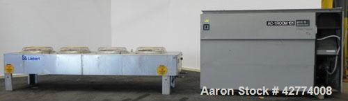 Used Liebert Deluxe System 3, 30 Ton Temperature Control System Consisting Of: (1) Liebert Model FH380AUCSM indoor unit with evaporator coil and compressor unloaders. (1) Liebert rooftop air cooled 4...