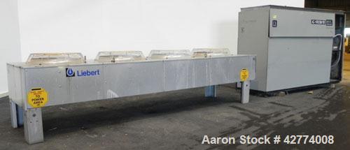 Used Liebert Deluxe System 3, 30 Ton Temperature Control System Consisting Of: (1) Liebert Model FH380AUCSM indoor unit with evaporator coil and compressor unloaders. (1) Liebert rooftop air cooled 4...