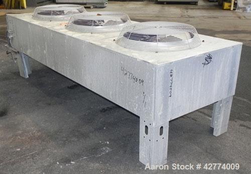 Used Liebert Air Cooled 3 Fan Rooftop Condenser Unit, Model CDF308LY. 1 Fan driven by a 3/4 HP, 1/60/208/230 Volt motor. 2 fans driven by a 3/4 HP, 3/60/208/230 Volt motors. Requires indoor unit with...
