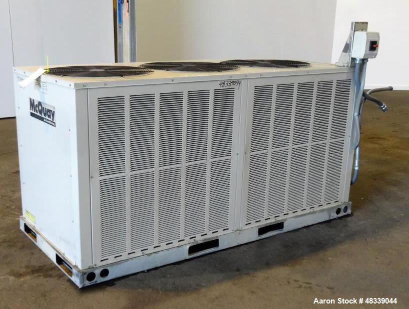 Used- McQuay Air Conditioning Air Cooled Rooftop Condensing System.