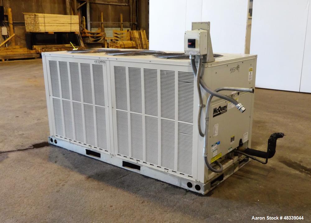 Used- McQuay Air Conditioning Air Cooled Rooftop Condensing System.