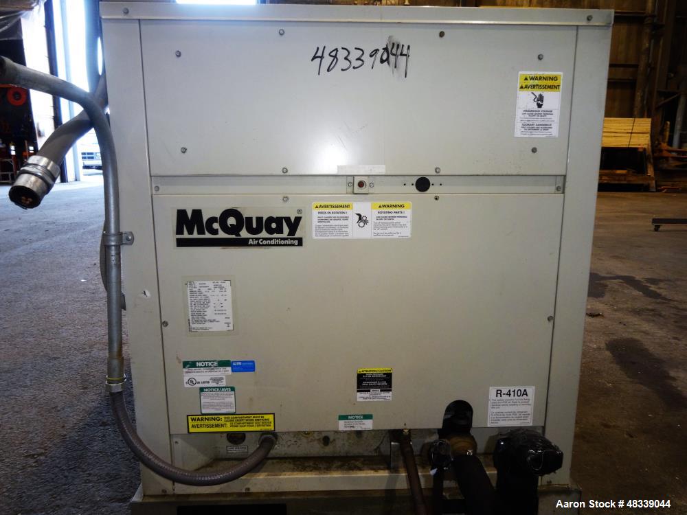 Used McQuay Air Conditioning Air Cooled Rooftop Condensing System.