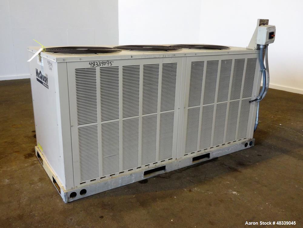 Used- McQuay Air Conditioning Air Cooled Rooftop Condensing System.