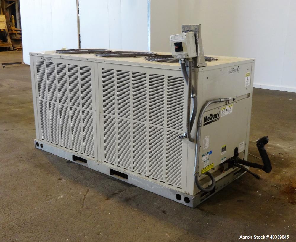 Used- McQuay Air Conditioning Air Cooled Rooftop Condensing System.