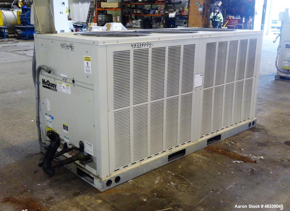 Used- McQuay Air Conditioning Air Cooled Rooftop Condensing System.