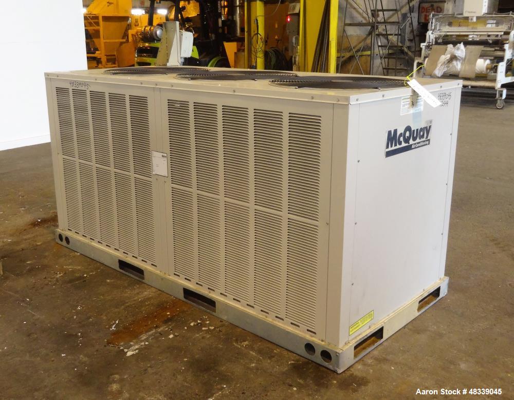 Used- McQuay Air Conditioning Air Cooled Rooftop Condensing System.