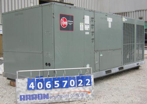 Used Rheem Standard Efficiency Series Self-Contained Cooling Package Unit, model RLKB-A240DM. 20 tons. Gross cooling capacity 242,000 BTU. Designed for outdoor use.