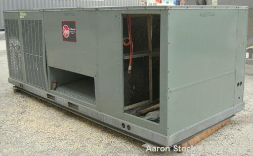 Used Rheem Standard Efficiency Series Self-Contained Cooling Package Unit, model RLKB-A240DM. 20 tons. Gross cooling capacity 242,000 BTU. Designed for outdoor use.
