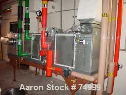 USED:Temtrol welded frame indoor air handling unit, model WF-DH4.15 psi max steam, 250 psi max water coil. 2 hp supply fan, 2000 cfm,cooiling coil 2000 cfm, heating coil 2000 cfm. Side access doors.