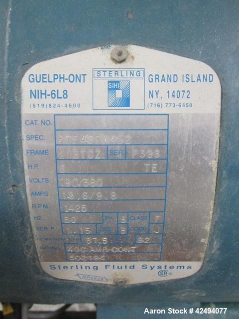 Used Getinge Sterilizer Autoclave, Model 91415. Stainless steel product contact surfaces, dual sided pass thru design with pneumatic door closure, 2010 liter chamber volume, approximately 870 mm wide...