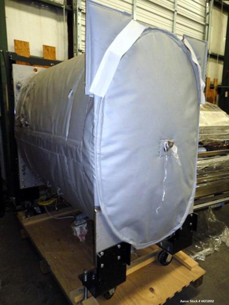 Used Steris (Amsco) Single Door Pharmaceutical Autoclave, Model SV-160H, prevac steam sterilizer. Camber rated Full Vacuum at 300 degrees F, jacket rated 45 psi at 300 degrees F. Includes portable ca...