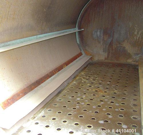 Used American Sterilizer Autoclave, 304 Stainless Steel. Chamber 21" diameter x approximately 38" deep. Provision for 2 shelves.  Rated 25 lbs @ 300 degrees F.  Mounts on a carbon steel frame on 4 le...