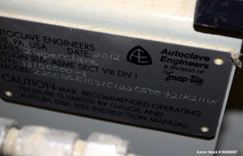 Used Autoclave Engineers Zipperclave Autoclave
