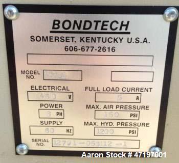 Used Bondtech Autoclave, Model 12791-053112.