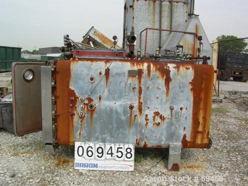 Used: Castle Company sterilizer, stainless steel, horizontal.  36" wide x 43" high x 87" deep.  (1) pull-out tray, hinged door with (2)4" sight glass.  Carbon steel jacket rated 36 psi at 282 deg f. ...