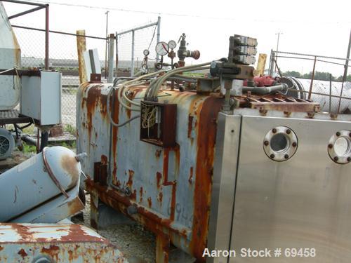Used: Castle Company sterilizer, stainless steel, horizontal.  36" wide x 43" high x 87" deep.  (1) pull-out tray, hinged door with (2)4" sight glass.  Carbon steel jacket rated 36 psi at 282 deg f. ...