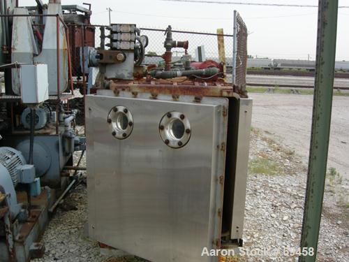 Used: Castle Company sterilizer, stainless steel, horizontal.  36" wide x 43" high x 87" deep.  (1) pull-out tray, hinged door with (2)4" sight glass.  Carbon steel jacket rated 36 psi at 282 deg f. ...