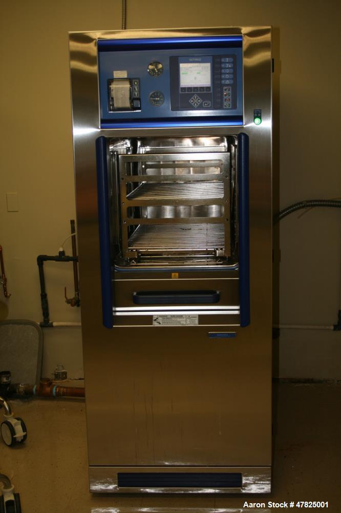 Used Getinge Autoclave; Model 533LS. Chamber height: 21.0 in. (533mm), chamber width: 21.0 in. (533mm), chamber depth: 38.0 in. (965mm), chamber footprint: 9.7 cu. ft. (275L). Cycles types available:...