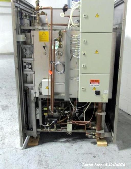 Used Getinge Autoclave, Model GE 6610 AC-1. Stainless steel construction. Internal rated 45psi and Full Vacuum at 300 degrees F. Jacket rated for 45 psi and Full Vacuum at 300 degrees F. With control...