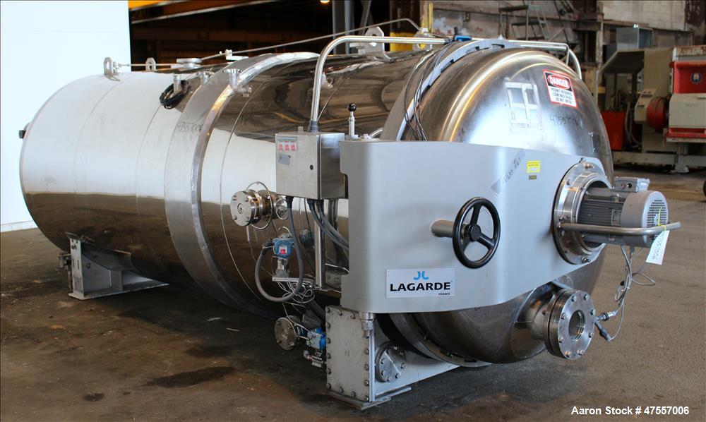 Used- J. Lagarde Steam and Air Rotary Retort Processing Sterilizer