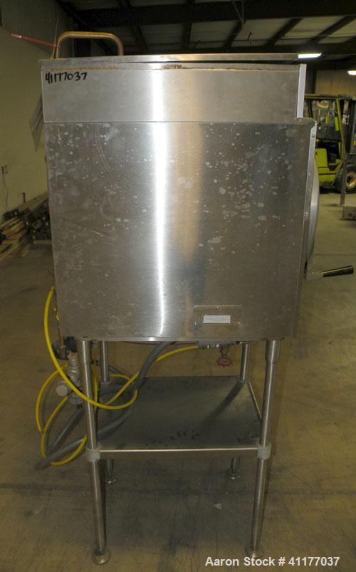Used Market Forge Sterilmatic Sterilizer, Model STM-E. 16" diameter x 26" deep aluminum 3 cubic feet horizontal chamber rated 17.8 psi at 254 deg.f., and –10 deg.f. at 30 psi. 13 1/2" wide and 11" hi...
