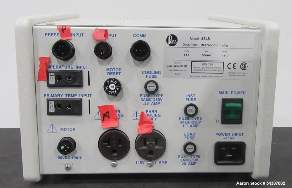 Used Parr Model 4526 Bench Top Reactor 2L 1900 PSI with 4848 Controller