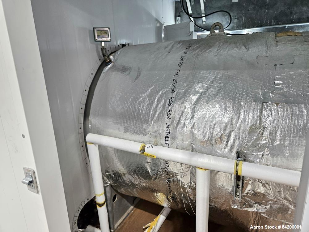 Used WSF Industries Horizontal Double-Door Pressure Vessel / Autoclave | 40’ x 5’3” | 30 PSI Steam Heated | Rebuilt 2019 | Includes Roll Carts & Bins