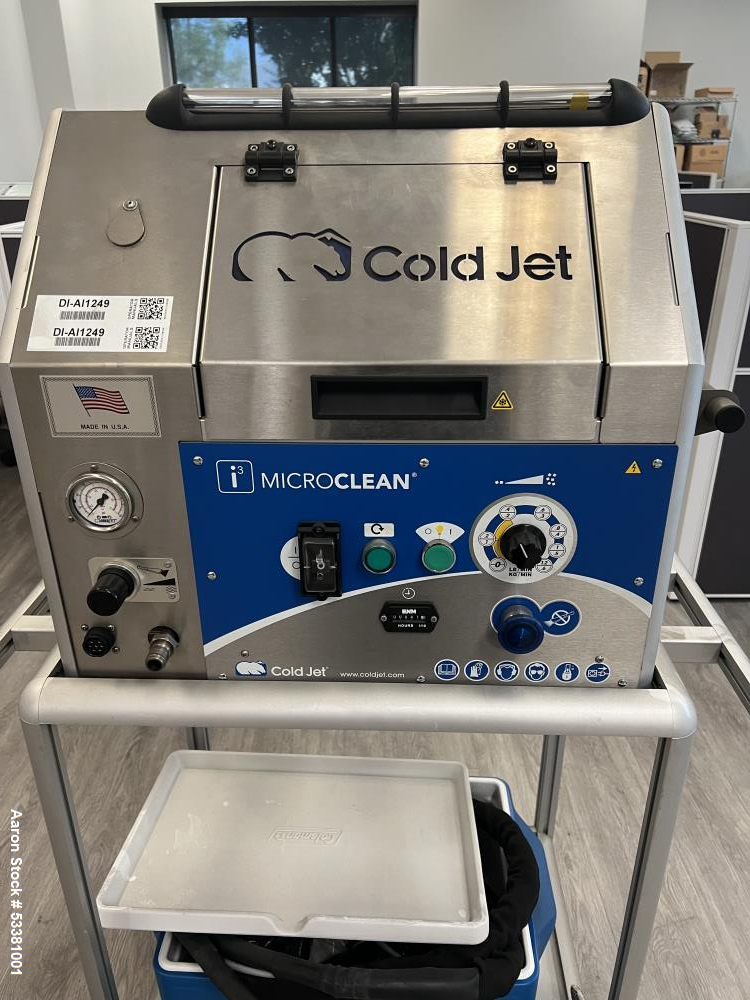 Used Cold Jet Dry Ice Blasting Machine, Model i3 MicroClean.