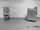 Used Getinge Sterilizer Autoclave, Model 91415. Stainless steel product contact surfaces, dual sided pass thru design with pneumatic door closure, 2010 liter chamber volume, approximately 870 mm wide...
