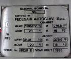 Used- Fedegari Autoclave, Model FOF/3.